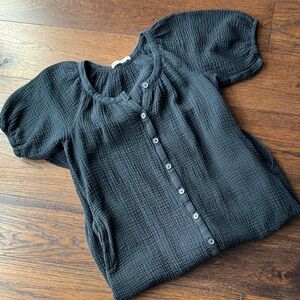 Women's Black Button-Up Dress